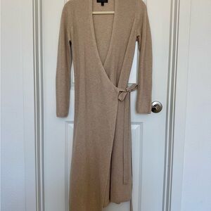 Banana Republic Cashmere-Wool Blend Wrap Dress